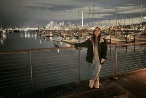 Privé-avondtour door Auckland, bezoek aan de Sky Tower en museum