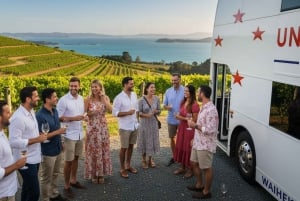 Waiheke Island: Opastettu viinimaistelu kaksikerroksisella bussilla