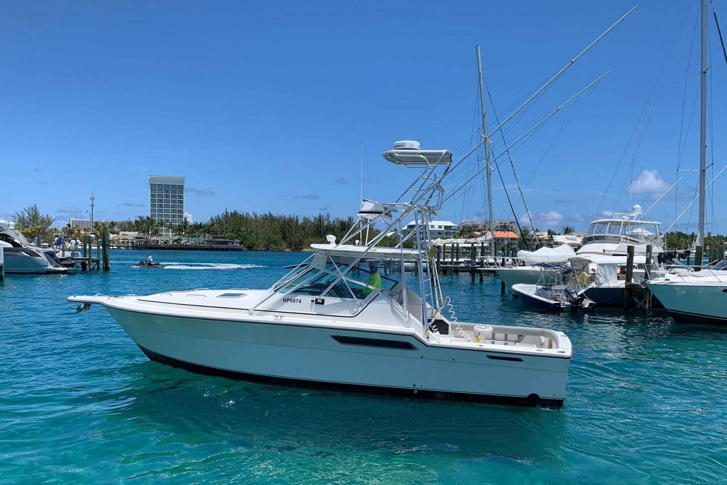 4 horas de pesca o snorkel Tiara de 38 pies