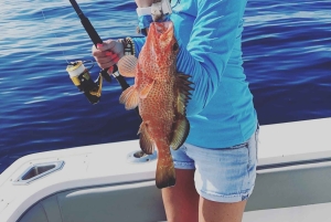 4 horas de pesca o snorkel Tiara de 38 pies