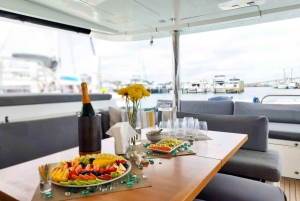 All inclusive dag charter op de luxe catamaran AMURA