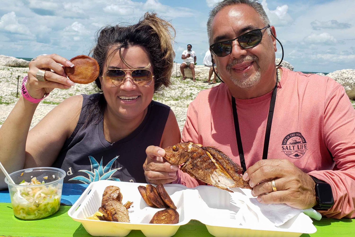 From Freeport: Bahamas Beach Day with Cooking Experience