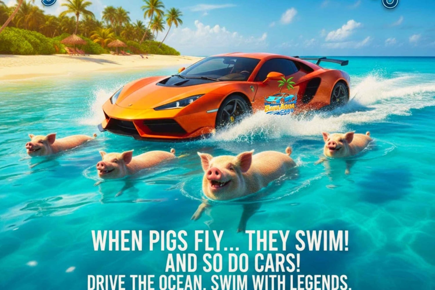 Nassau Bahamas: Jetcar Excursion to Pig Island Tour