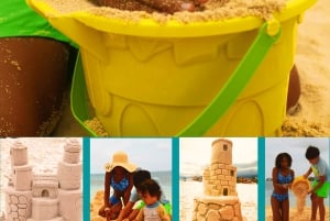 Nassau, Bahamas: Actividad en la playa para esculpir castillos de arena y picnic