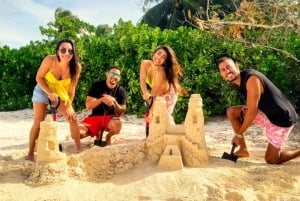 Nassau Bahamas: Sandslottsskulptering Strandaktivitet & picknick