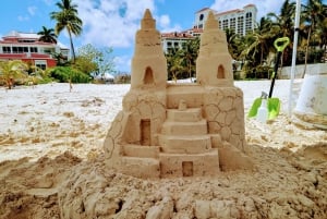 Nassau Bahama: Nassaa: Hiekkalinnojen veisto rantaaktiviteetti & piknik