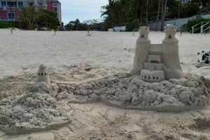 Nassau Bahama: Nassaa: Hiekkalinnojen veisto rantaaktiviteetti & piknik