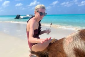 Nassau: Svømmende griser, snorkling med skilpadder Lunsj Beach Club