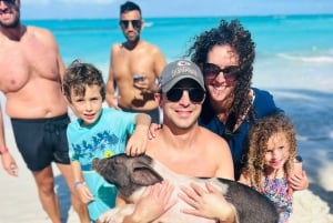 Perfekt dag - svømmende grise, snorkling og strandklub