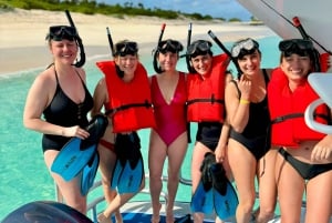 Zwemmende varkens & snorkelavontuur op boot met glazen bodem