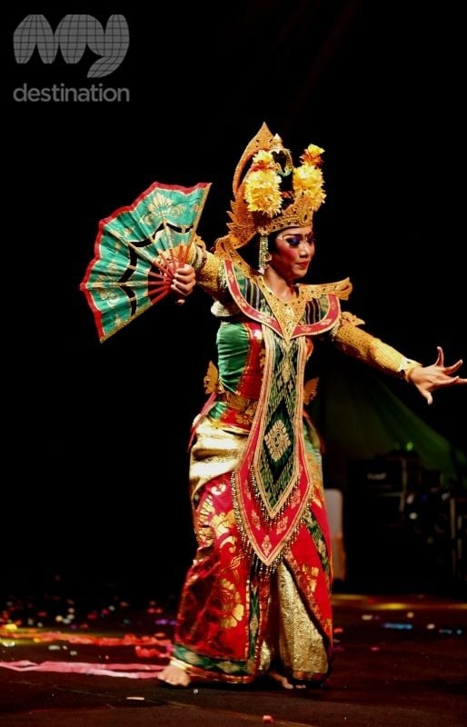 The Balinese costumes are dazzling