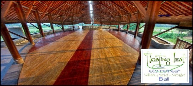 Upper floor Yoga room under Floating Leaf roof