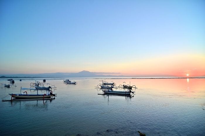 Calm waters off Sanur 