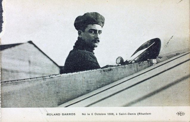 Roland Garros in 1 of his flying machines