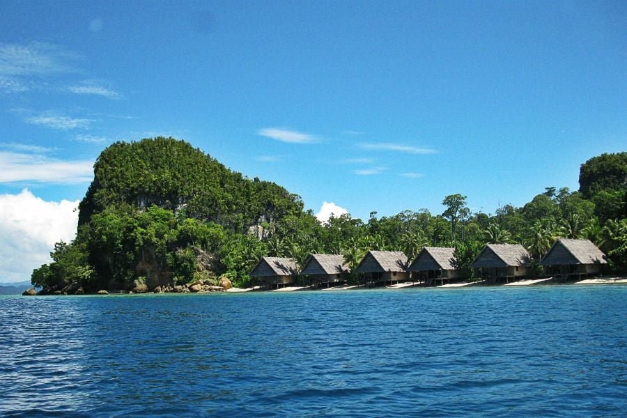 Stay in beach huts