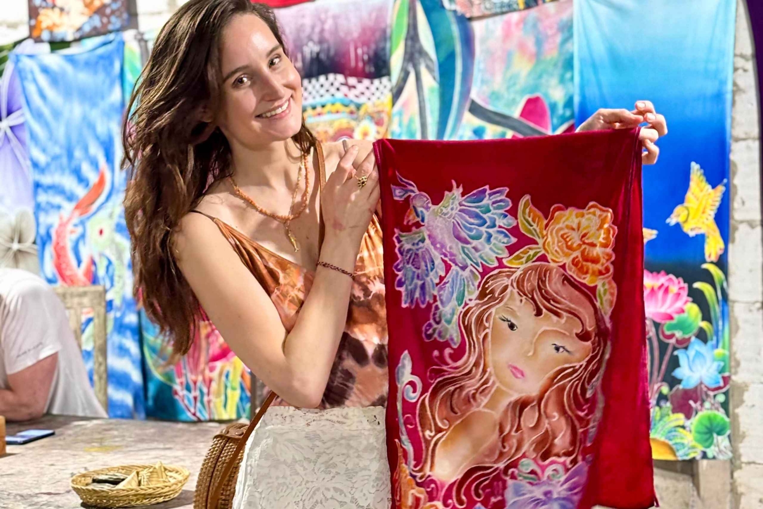 ウブドで3時間のバティック作り教室