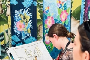 ウブドで3時間のバティック作り教室