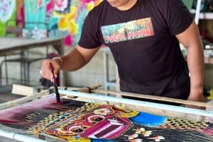 ウブドで3時間のバティック作り教室