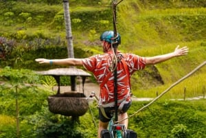 Ubud: Alas Harum Day-Pass, Swing, Sky Bike & Flying Fox