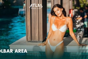 Atlas Beach Club Bali: Bokning av dagbädd/soffa med F&B-kredit
