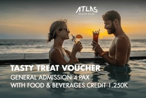 Atlas Beach Club Bali: Dagpas / F&B-krediet voucher
