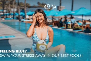 Atlas Beach Club Bali: Bali Beach Bali: Yhden päivän passi / F&B luottoseteli