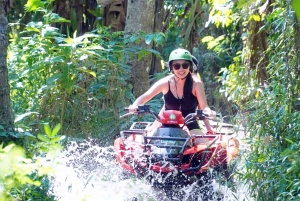 Payangan: en quad y una estatua gigante de un gorila