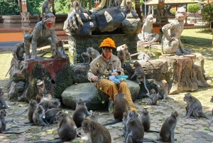 Bali: UNIQUE ACTIVITY OF FEEDING MONKEYS