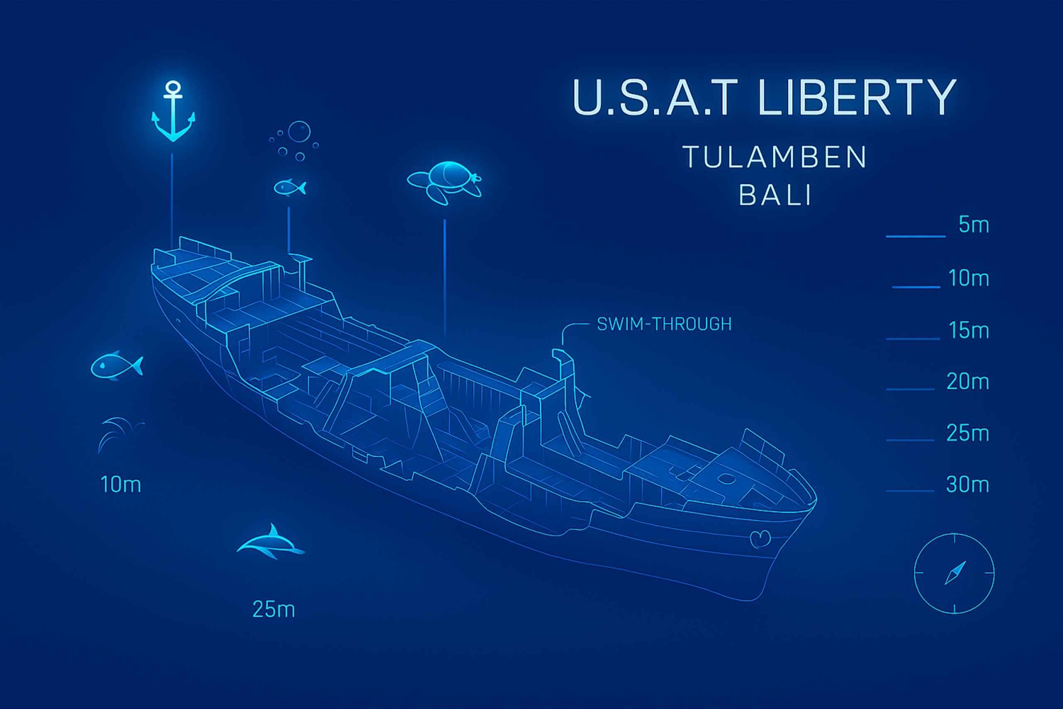 Bali, Amed: Wreck Diver Specialty & Kayak Adventure