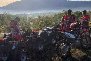 Bali: ATV Batur Soluppgång, Lava, Tallskog och Varm källa