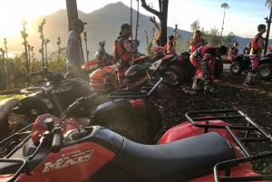 Bali: ATV Batur Sonnenaufgang, Lava, Kiefernwald und heiße Quelle