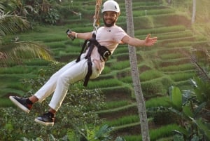 Bali: quad, rafting, tirolina, columpio y sky bike en los arrozales de Ubud