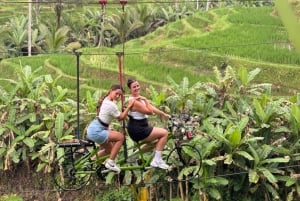 Bali: quad, rafting, tirolina, columpio y sky bike en los arrozales de Ubud