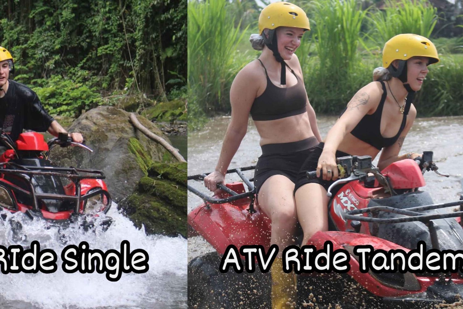 بالي: مغامرة ركوب مركبة رباعية الدفع مع مسار على ضفة النهر وغابة كثيفة