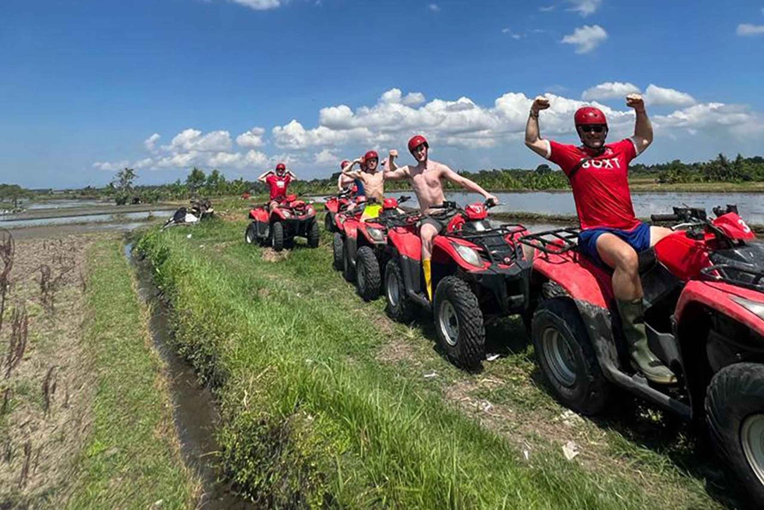Bali: Atv Ride Under Twin Waterfalls & Gorilla Cave