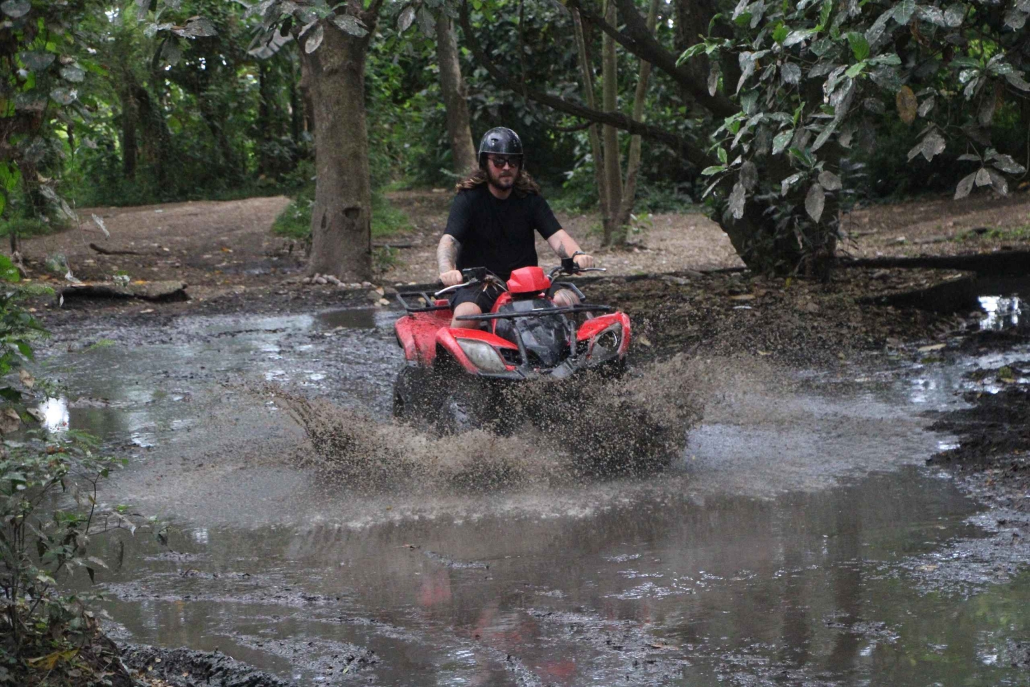 Bali ATV Ride with Waterfall, Cave, River, Forest