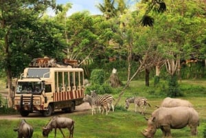 Bali: Bali Safari Park päiväretki sisäänpääsyineen ja kuljetuksineen.