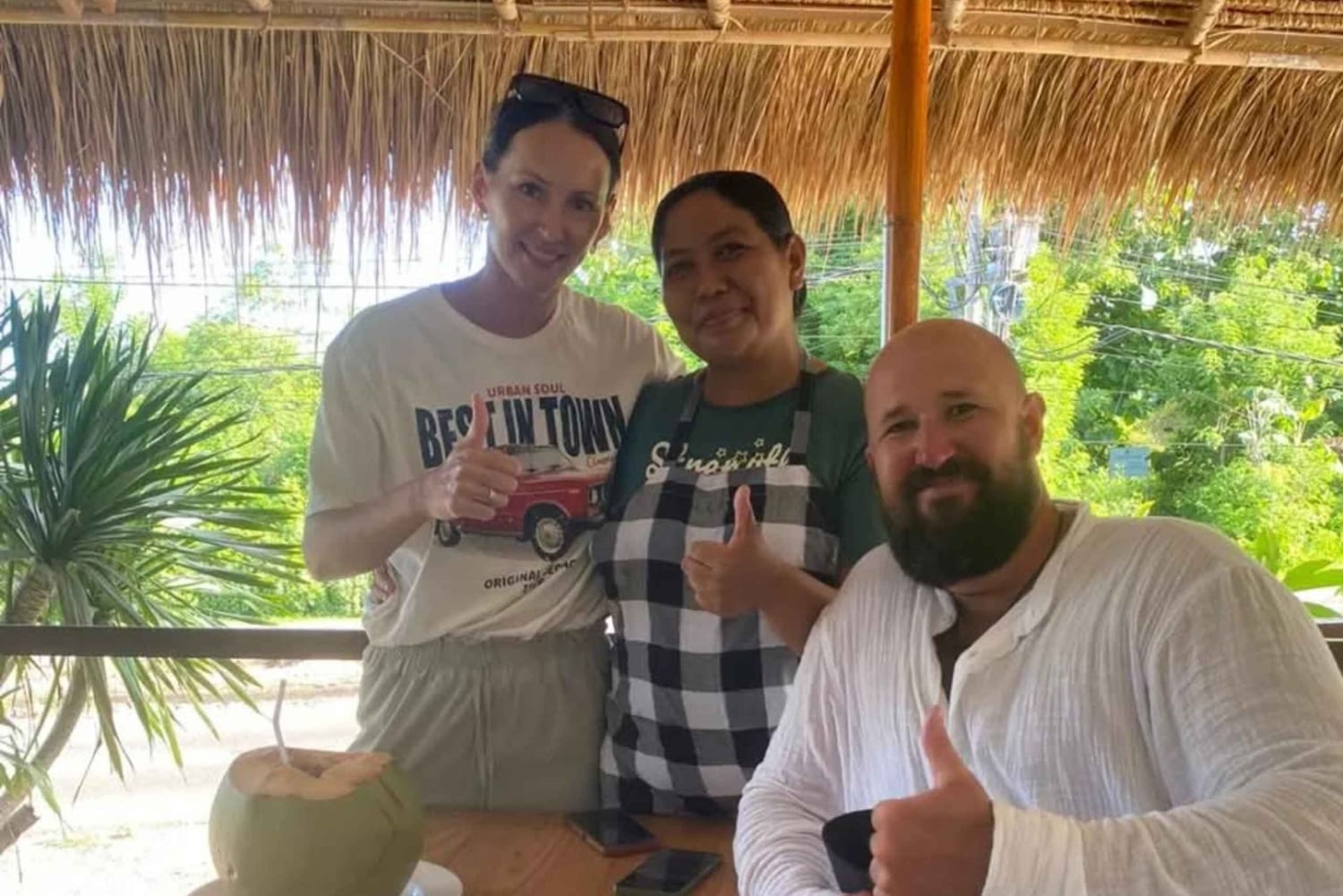 Bali: Balinese kookles met uitzicht op het pandawa-strand