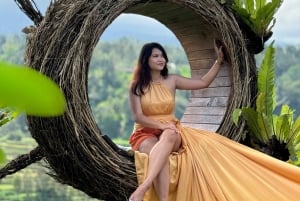 Bali: Besakih tempel, Tukad Cepung waterval, Penglipuran