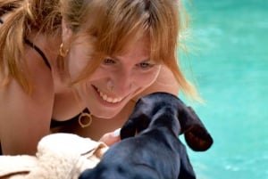 Bali: Canggu Puppy Yoga Class med uppfriskande drycker