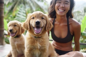 Bali: Puppy Yoga-les in Canggu en Uluwatu met verfrissende drankjes