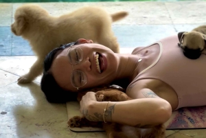 Bali: Puppy Yoga-les in Canggu en Uluwatu met verfrissende drankjes