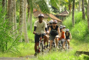 fietstocht op het platteland