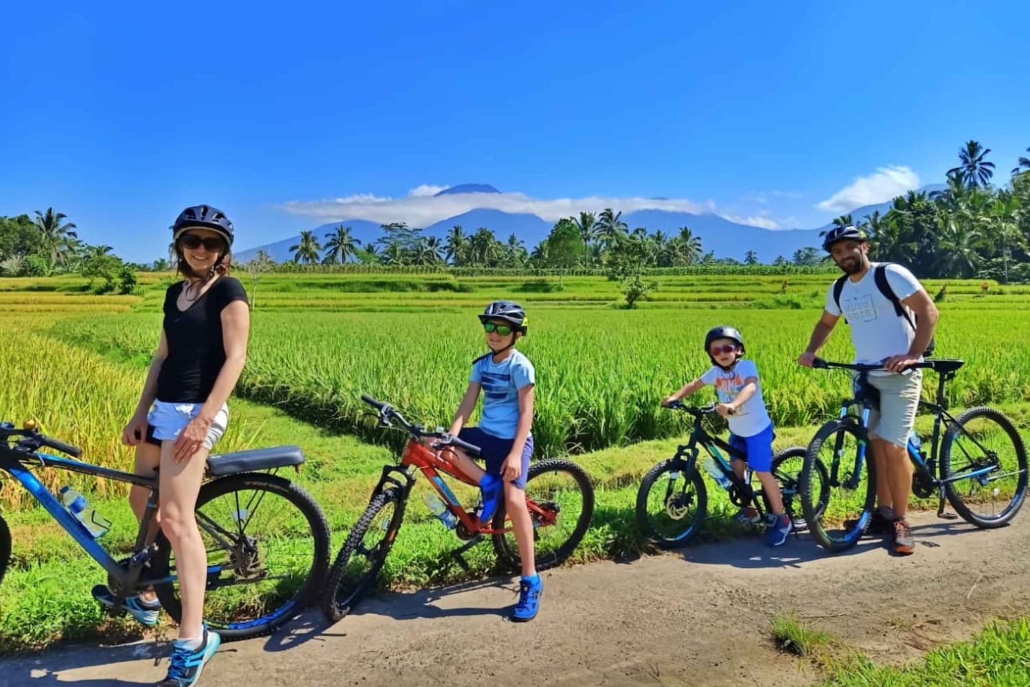 Bali Easy Countryside Cycling with Rice Fields & Local Life