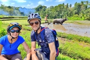 Bali Easy Countryside Cycling with Rice Fields & Local Life
