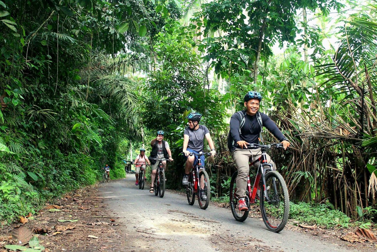 Bali: Kintamani Downhill Bike Tour, Jungle en Watervallen