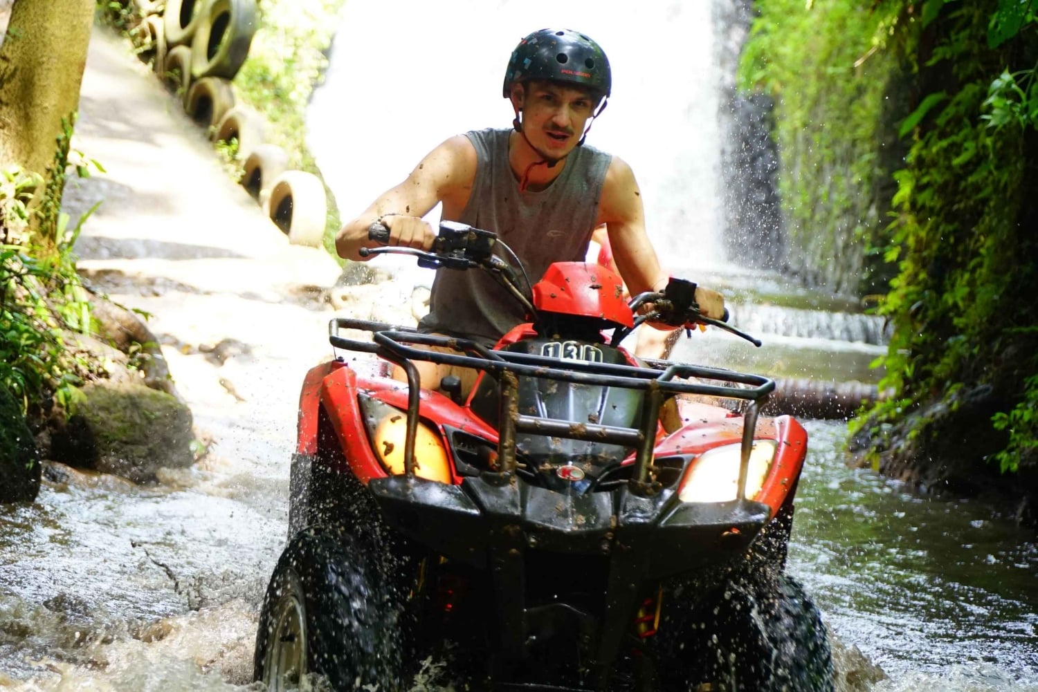 Bali: Gorilla Cave Quad Bike Tour & Cretya Infinity Pool
