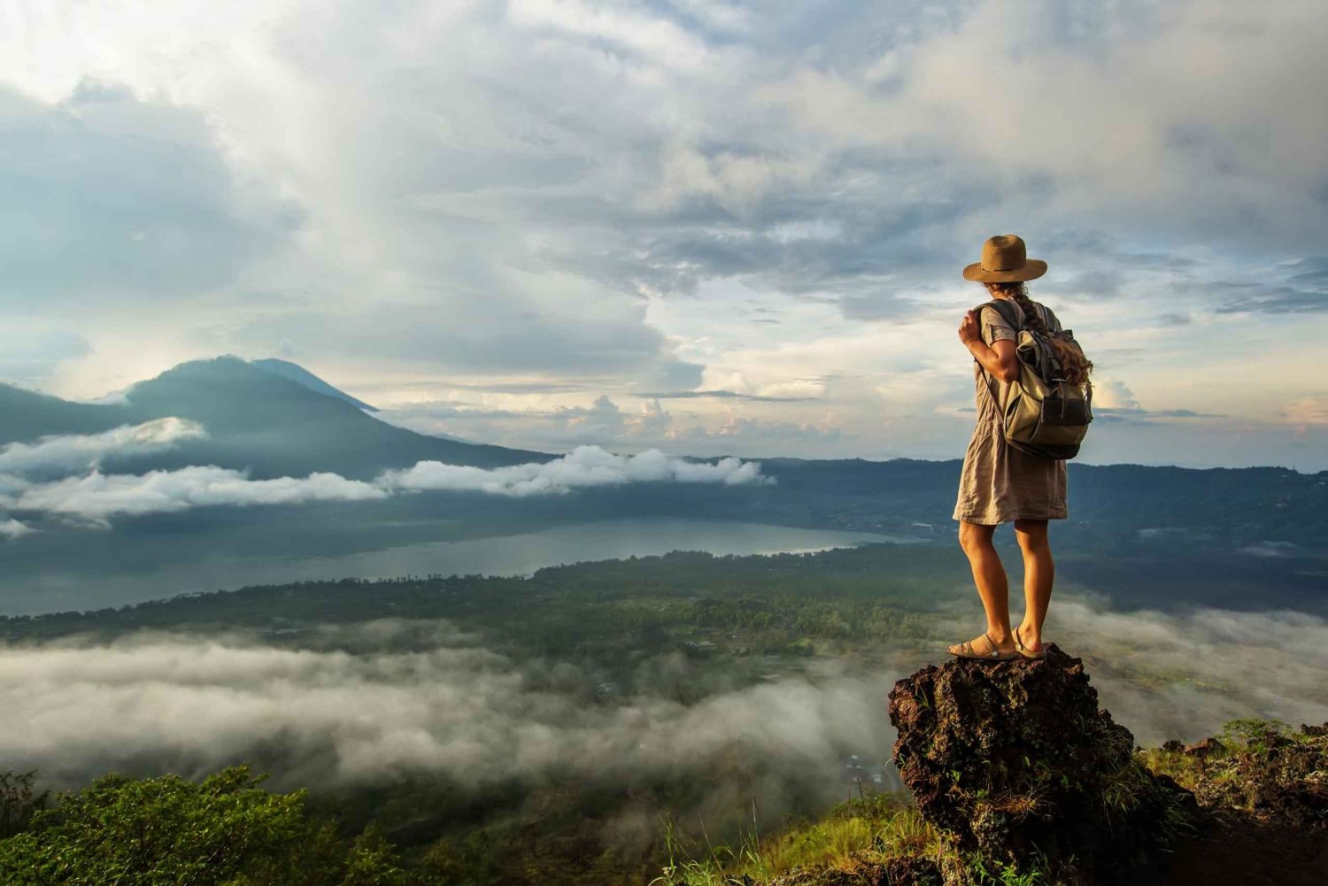 Bali: Guided Sunrise Mt Batur Hike, Cretya Pool & Alas Harum