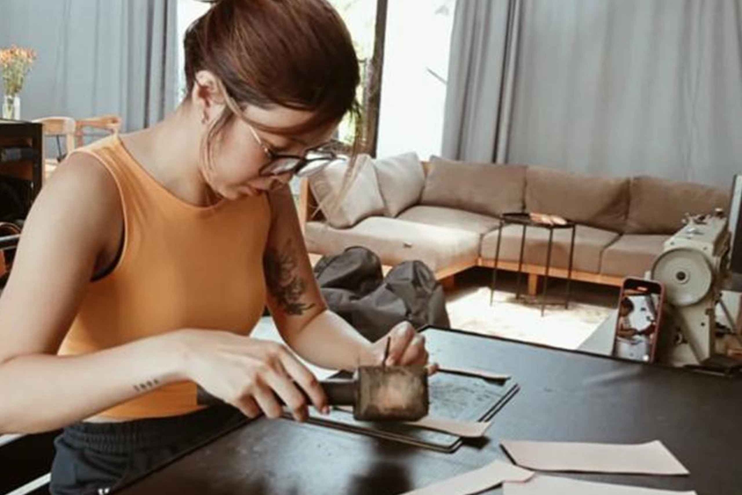Bali: Handcrafted Leather Workshop with Photos & Videos