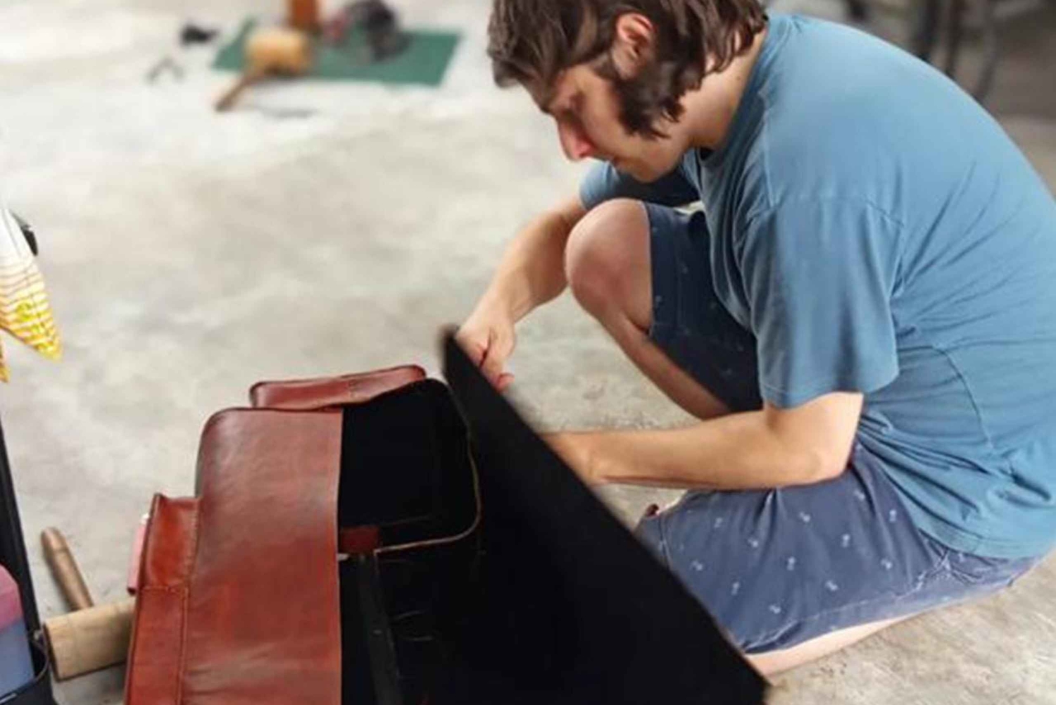 Bali: Handcrafted Leather Workshop with Photos & Videos